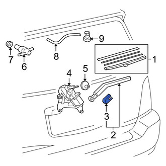 Toyota OE - Rear Wiper Arm Cap