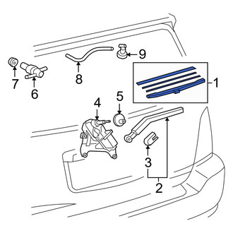 Toyota OE - Rear Wiper Blade
