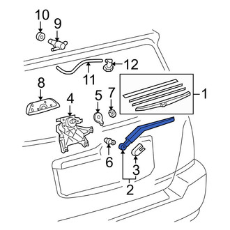 Toyota OE - Rear Wiper Arm