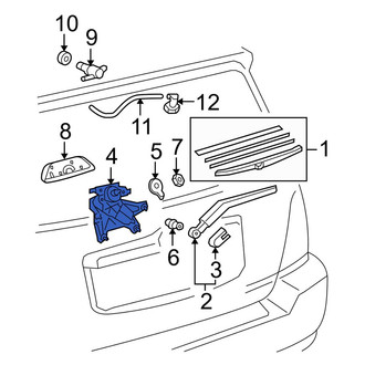 Toyota OE - Rear Wiper Motor