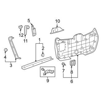 Toyota OE - Lift Gate - Interior Trim (Japan Built), (Base / Base Premium / Limited / SE / Sport / Sport Premium)