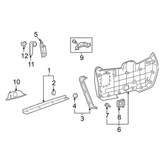 Toyota OE - Lift Gate - Interior Trim (USA Built), (Base / Base Premium / Limited / SE / Sport Premium)