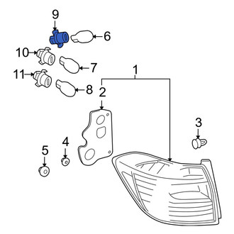 Toyota OE - Rear Brake Light Socket
