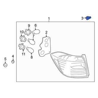 Toyota OE - Tail Light Clip