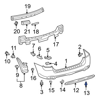 Toyota OE - Deck Lid Finish Panel Clip