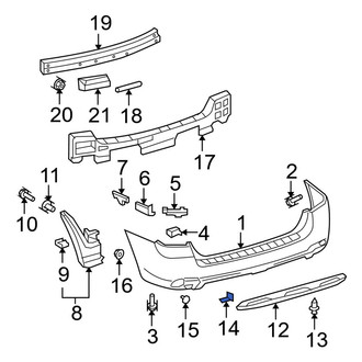 Toyota OE - Deck Lid Finish Panel Clip