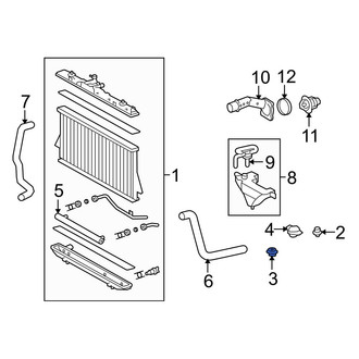 Toyota OE - Lower Radiator Insulator