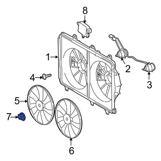 Toyota OE - Engine Cooling Fan Blade Nut