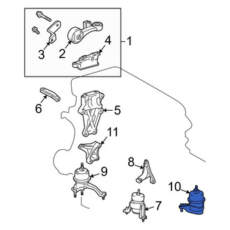 Toyota OE - Left Engine Mount