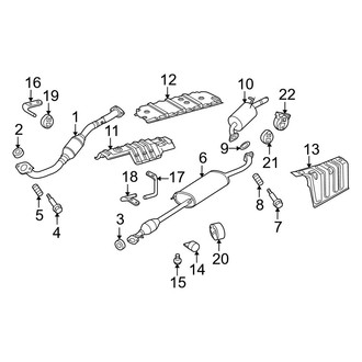 Toyota OE - Exhaust System - Exhaust Components (2.7L)