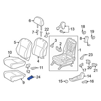 Toyota OE - Front Left Rearward Seat Track Cover