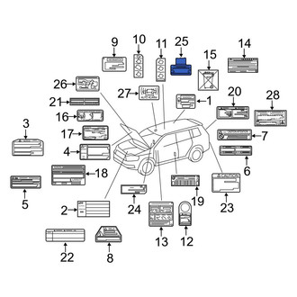 Toyota OE - Air Bag Information Label