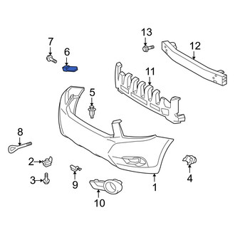 Toyota OE - Front Left Bumper Cover Reinforcement Bracket