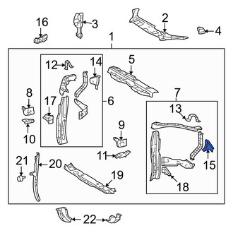 Toyota OE - Left Fender Bracket
