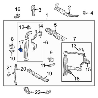 Toyota OE - Front Right Fender Gusset