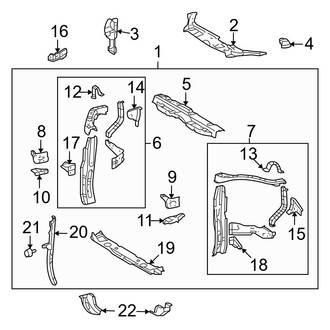 Toyota OE - Radiator Support (Hybrid / Hybrid Limited)