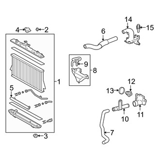 Toyota OE - Cooling - Radiator & Components (3.3L)