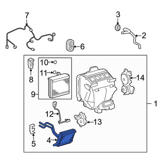 Toyota OE - Front HVAC Heater Core