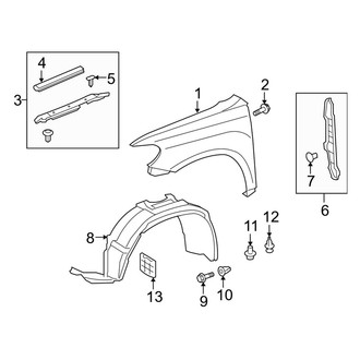 Toyota OE - Fender & Components (Hybrid / Hybrid Limited)