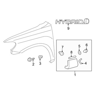 Toyota OE - Fender - Exterior Trim (Hybrid / Hybrid Limited)