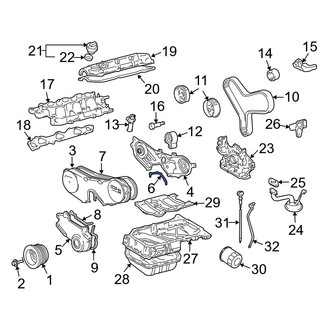 Toyota OE - Engine Timing Cover Gasket