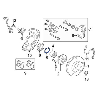 Toyota OE - Front Wheel Bearing Snap Ring