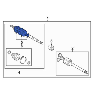 Toyota OE - Rear Outer CV Joint Boot Kit