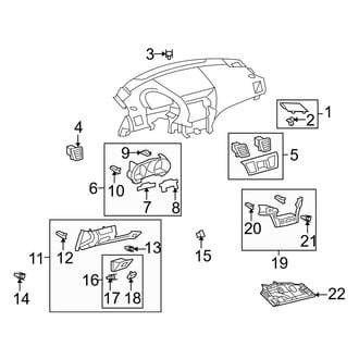 Toyota OE - Instrument Panel Components