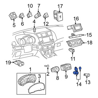 Toyota OE - 12 Volt Accessory Power Outlet Cover