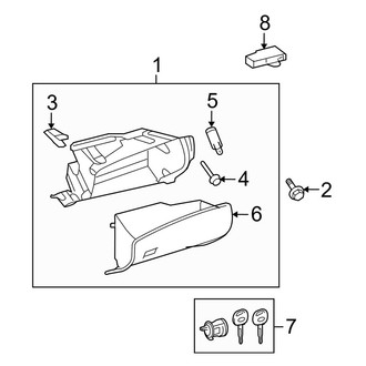 Toyota OE - Instrument Panel - Glove Box