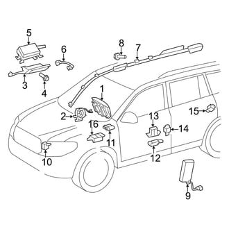 Toyota OE - Restraint Systems - Air Bag Components (FULL HYBRID EV-GAS (FHEV))