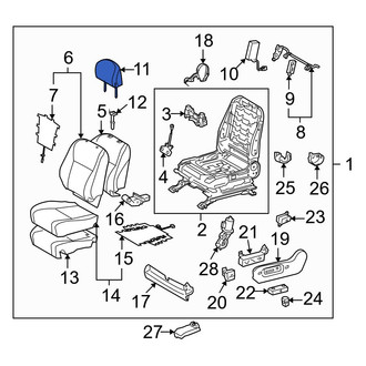 Toyota OE - Front Left Headrest
