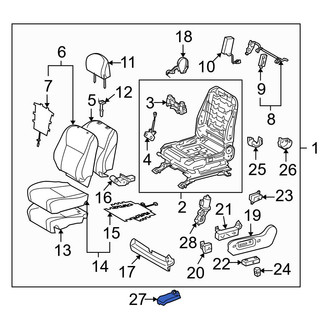 Toyota OE - Center Right Seat Track Cover