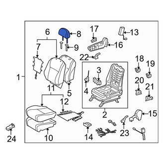 Toyota OE - Front Right Headrest