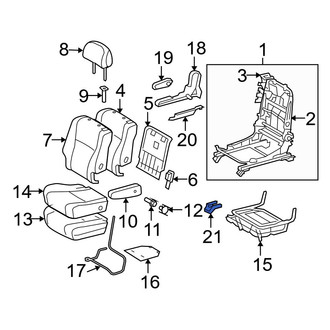 Toyota OE - Center Right Seat Track Cover