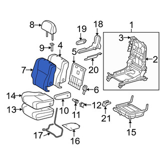 Toyota OE - Center Right Seat Back Cushion Cover