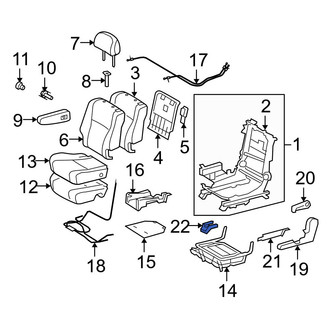 Toyota OE - Seat Track Cover