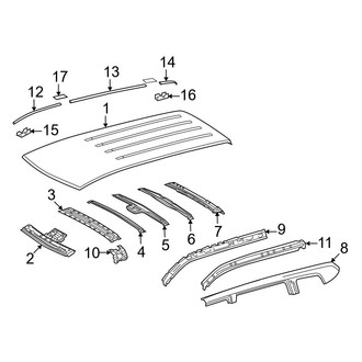 Toyota OE - Roof & Components (W/O Sunroof), (FULL HYBRID EV-GAS (FHEV))