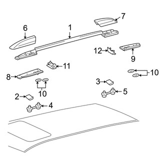Toyota OE - Roof - Luggage Carrier