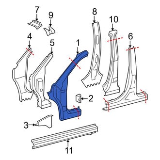 Toyota OE - Left Outer Body A-Pillar