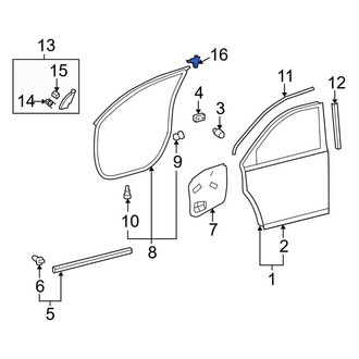Toyota OE - Front Right Door Opening Trim