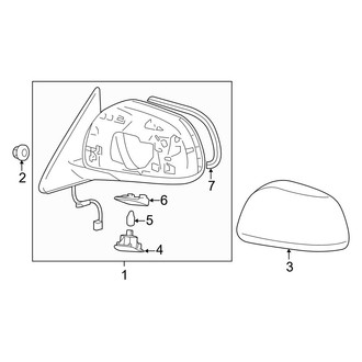 Toyota OE - Front Door - Outside Mirrors