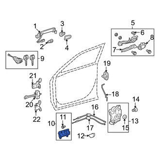 Toyota OE - Rear Left Inner Interior Door Handle