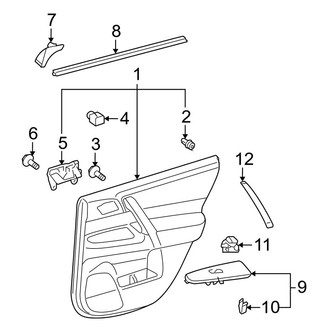 Toyota OE - Rear Door - Interior Trim