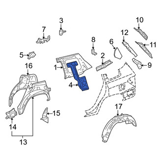 Toyota OE - Right Body C-Pillar Reinforcement