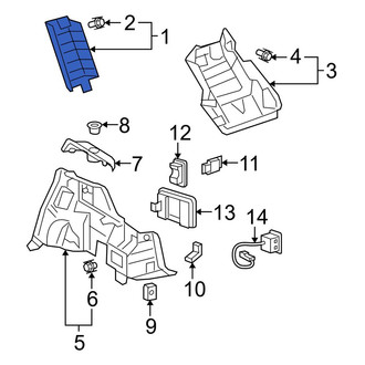 Toyota OE - Left Body C-Pillar Trim Panel