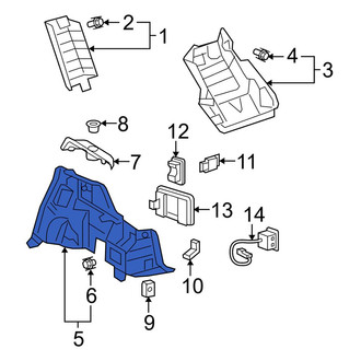 Toyota OE - Rear Left Interior Quarter Panel Trim Panel