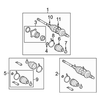 Toyota OE - Rear Suspension - Drive Axles