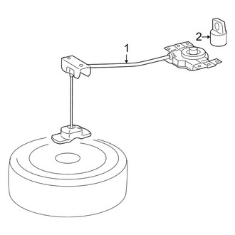 Toyota OE - Rear Body & Floor - Spare Tire Carrier (Hybrid / Hybrid Limited)