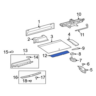 Toyota OE - Rear Floor Mat
